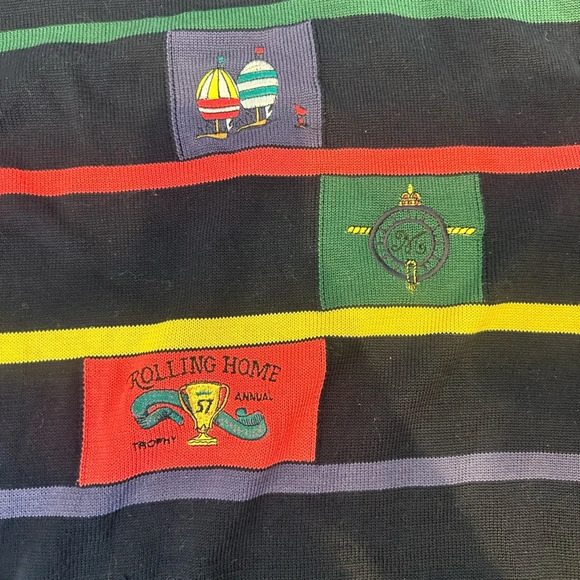 Vintage Marz Munchen Men's 100% Cotton Sweater Navy - Picture 3 of 8